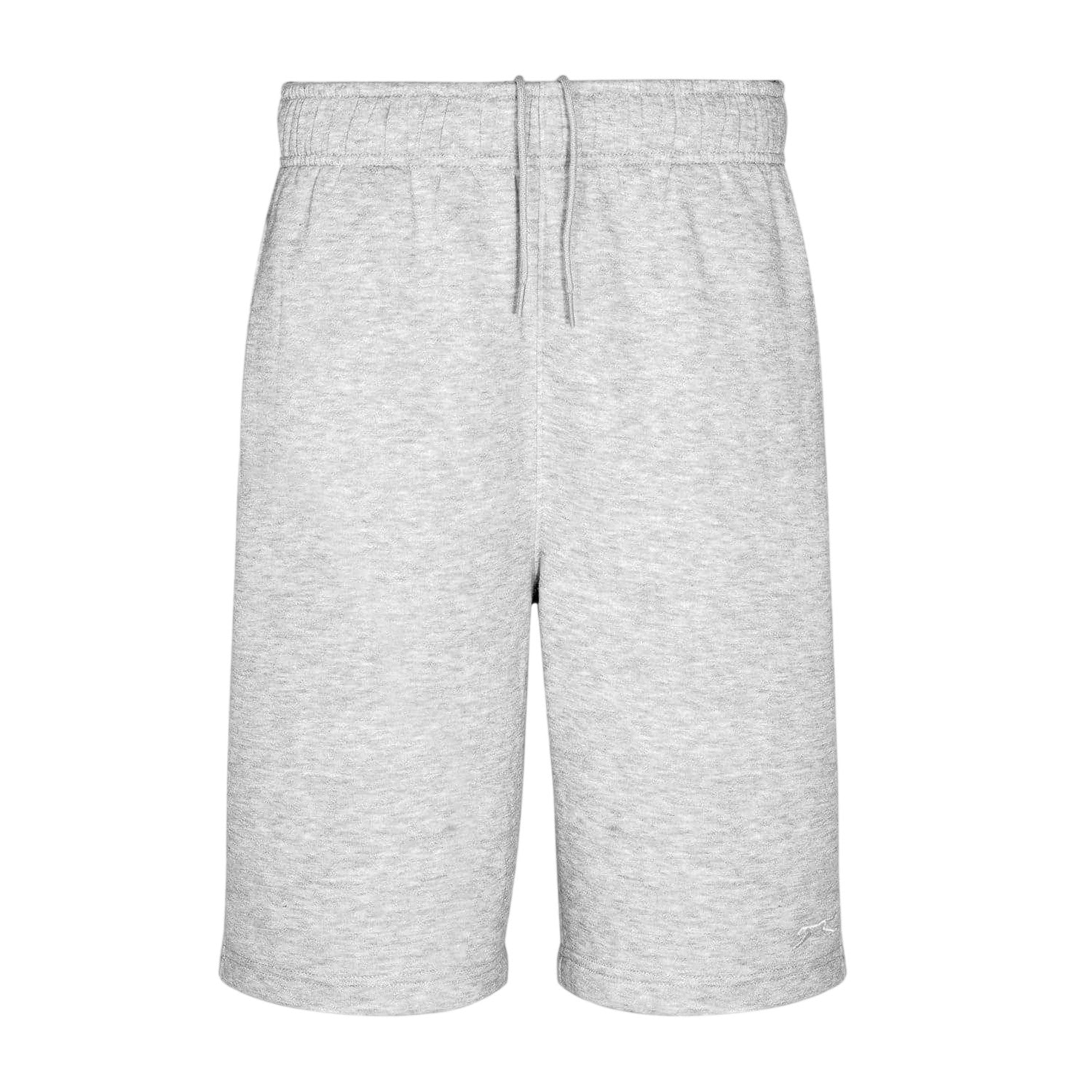 Grey Marl - Front - Slazenger Mens Fleece Shorts