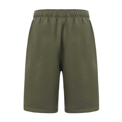 Khaki Green - Back - Slazenger Mens Fleece Shorts