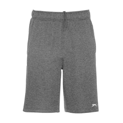 Charcoal - Front - Slazenger Mens Fleece Shorts