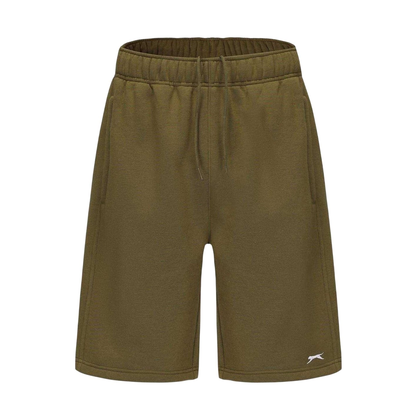 Army Green - Front - Slazenger Mens Fleece Shorts