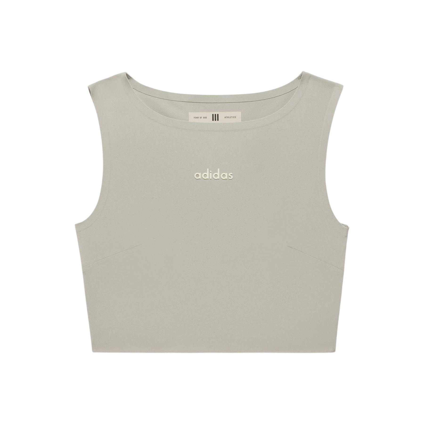 Sesame - Front - Adidas Womens-Ladies Fear Of God Minimalist Knitted Tank Top