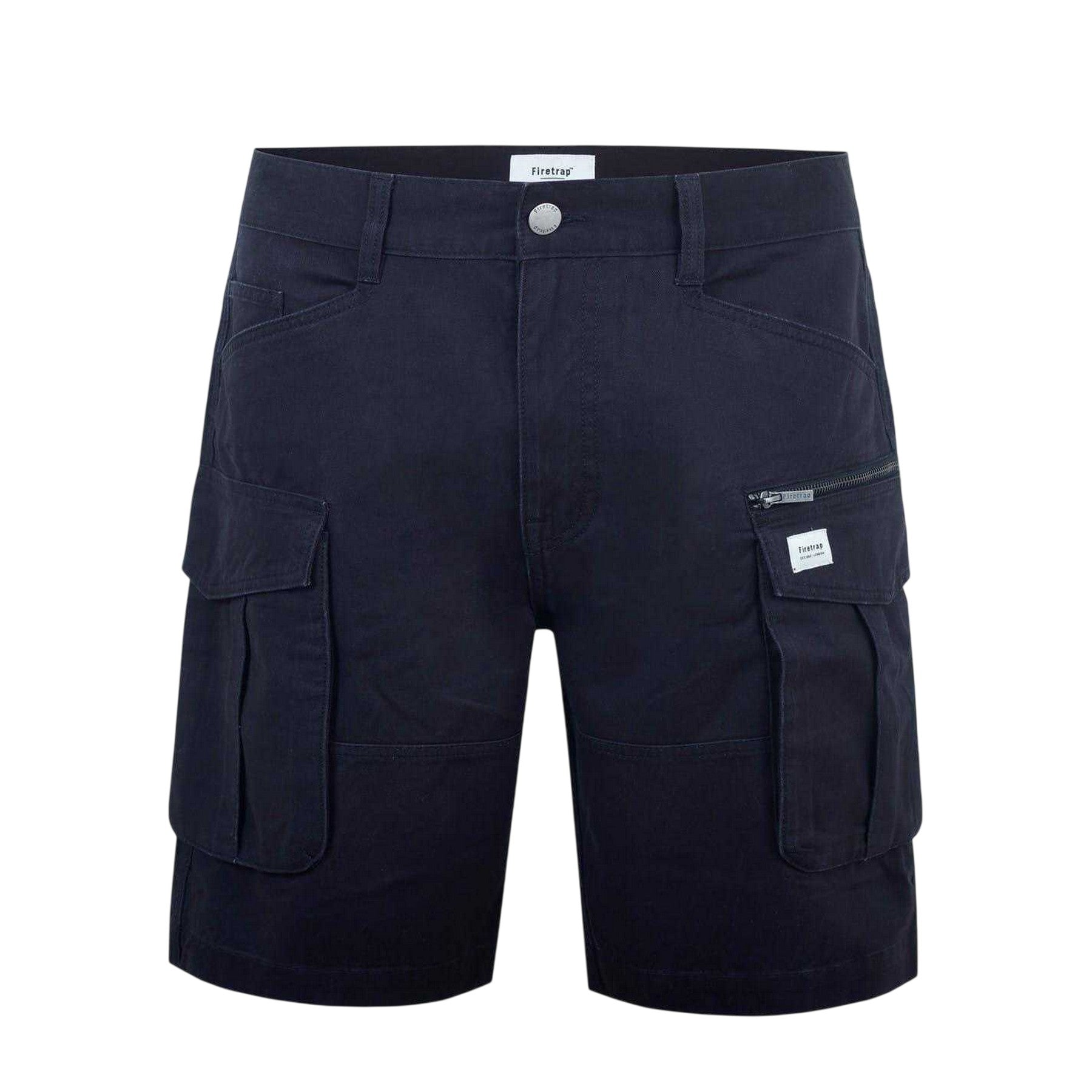Washed Black - Front - Firetrap Mens BTK Shorts