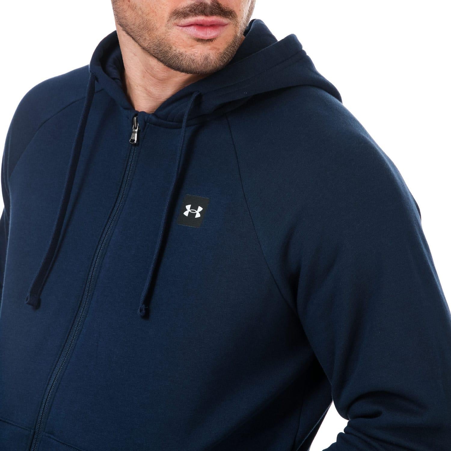 Navy - Lifestyle - Under Armour Mens Rival Fleece Full Zip Hoodie