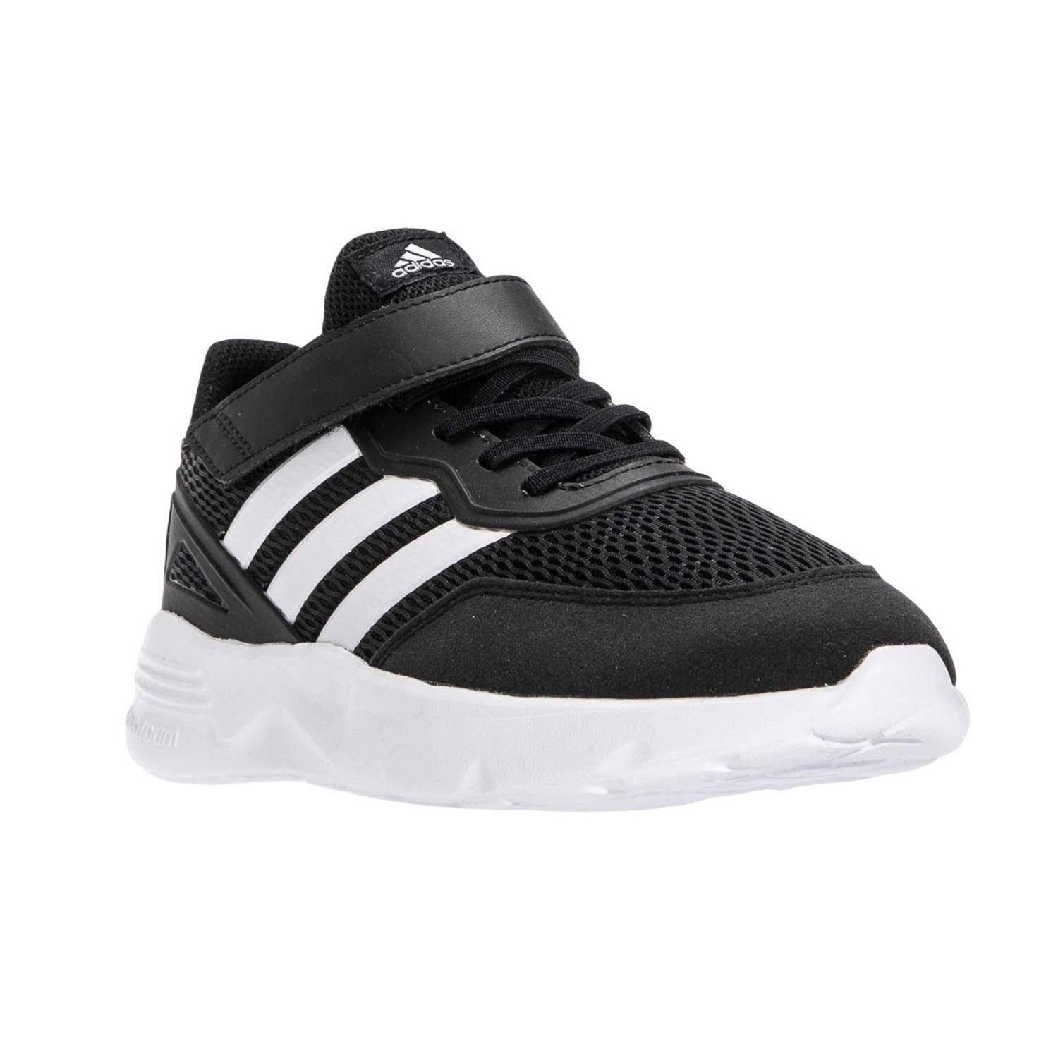 Black - Front - Adidas Childrens-Kids Nebzed Elastic Trainers