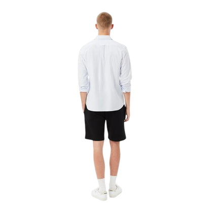 Black - Back - Lacoste Mens Fleece Shorts