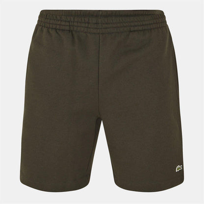 Green - Back - Lacoste Mens Fleece Shorts