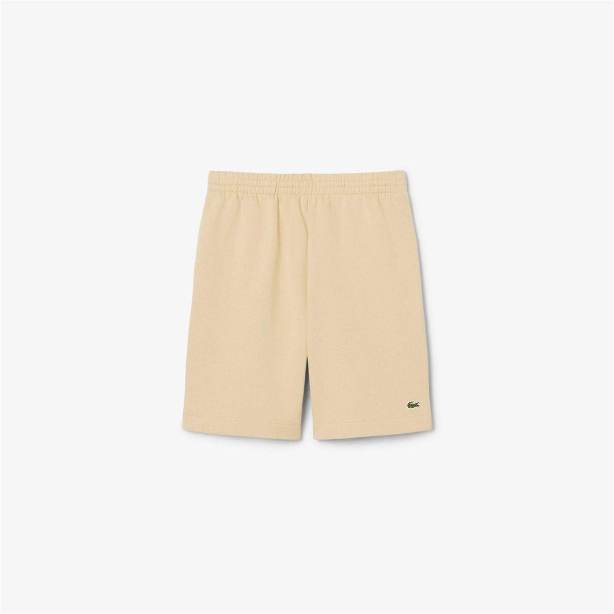 Light Beige - Front - Lacoste Mens Fleece Shorts