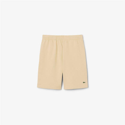 Light Beige - Front - Lacoste Mens Fleece Shorts