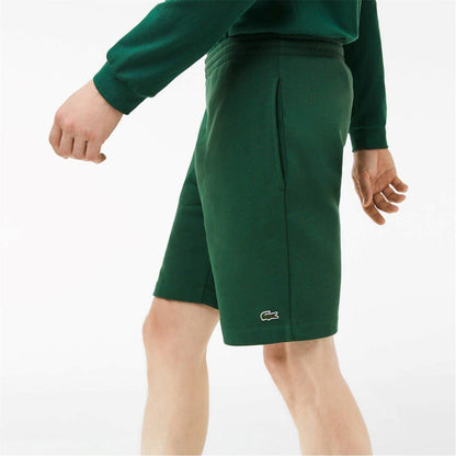 Green - Pack Shot - Lacoste Mens Fleece Shorts