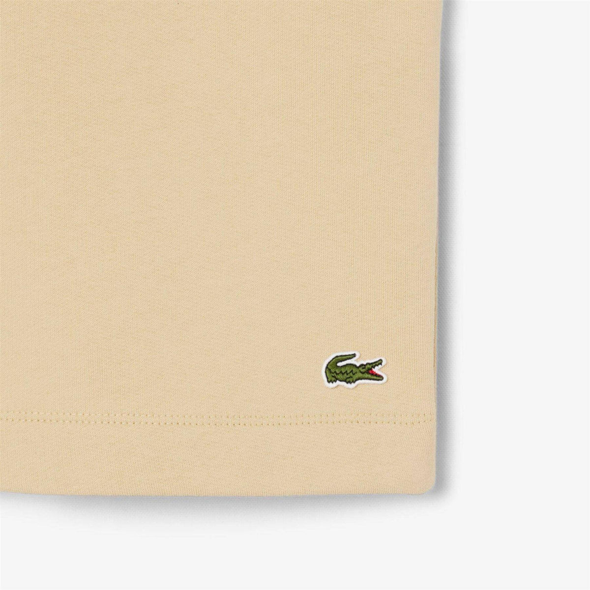 Light Beige - Side - Lacoste Mens Fleece Shorts