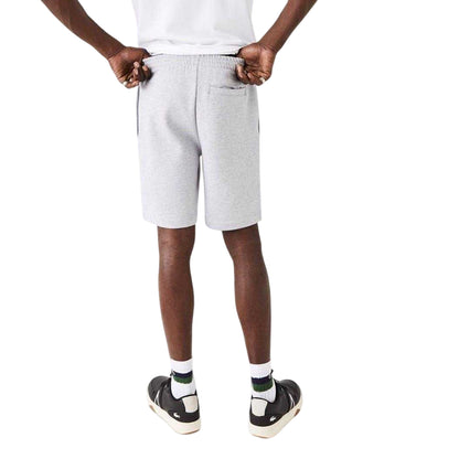 Light Grey - Back - Lacoste Mens Fleece Shorts