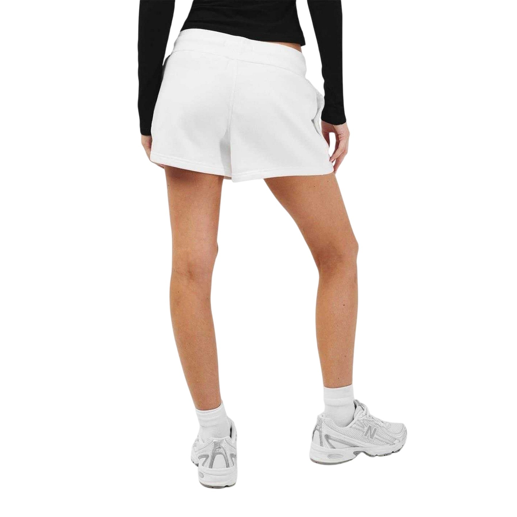 White - Back - Jack Wills Womens-Ladies Logo Sweat Shorts