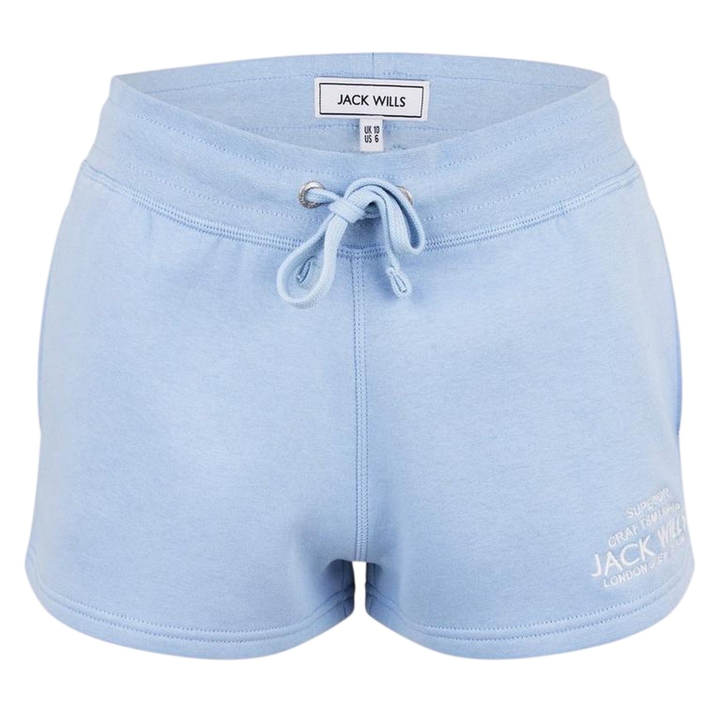 Light Blue - Front - Jack Wills Womens-Ladies Logo Sweat Shorts