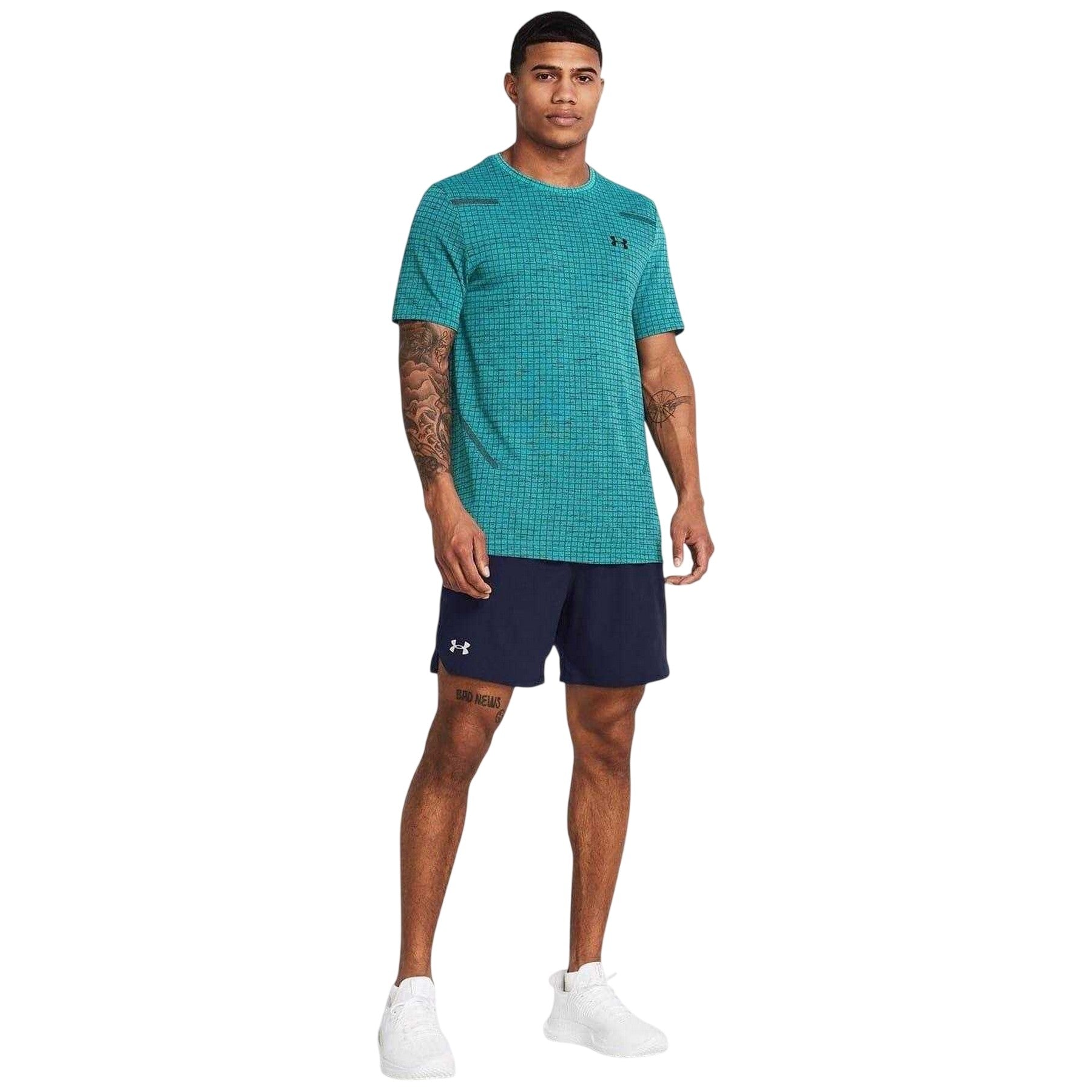 Midnight Navy - Side - Under Armour Mens Vanish Shorts