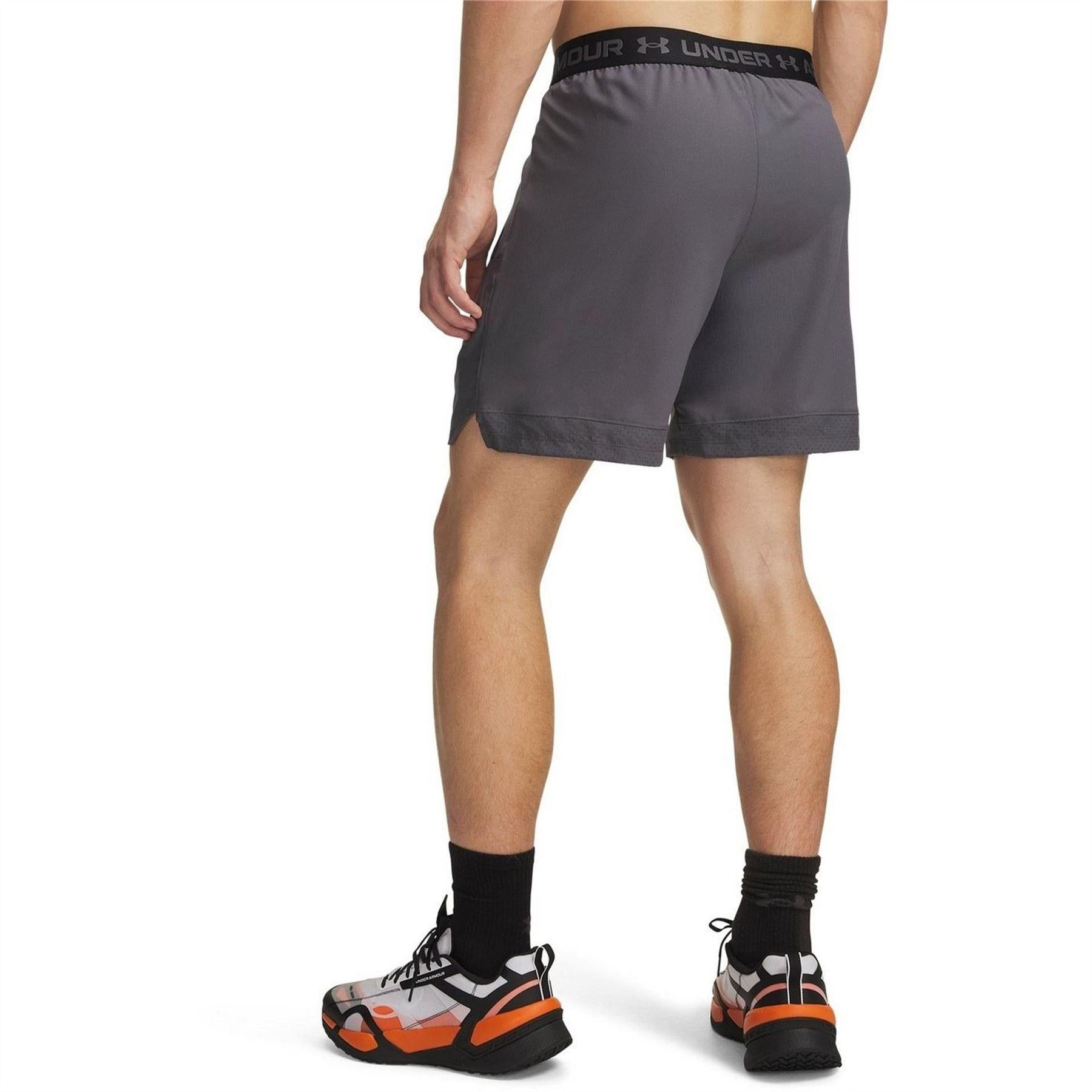 White Castlerock-Orange - Back - Under Armour Mens Vanish Shorts