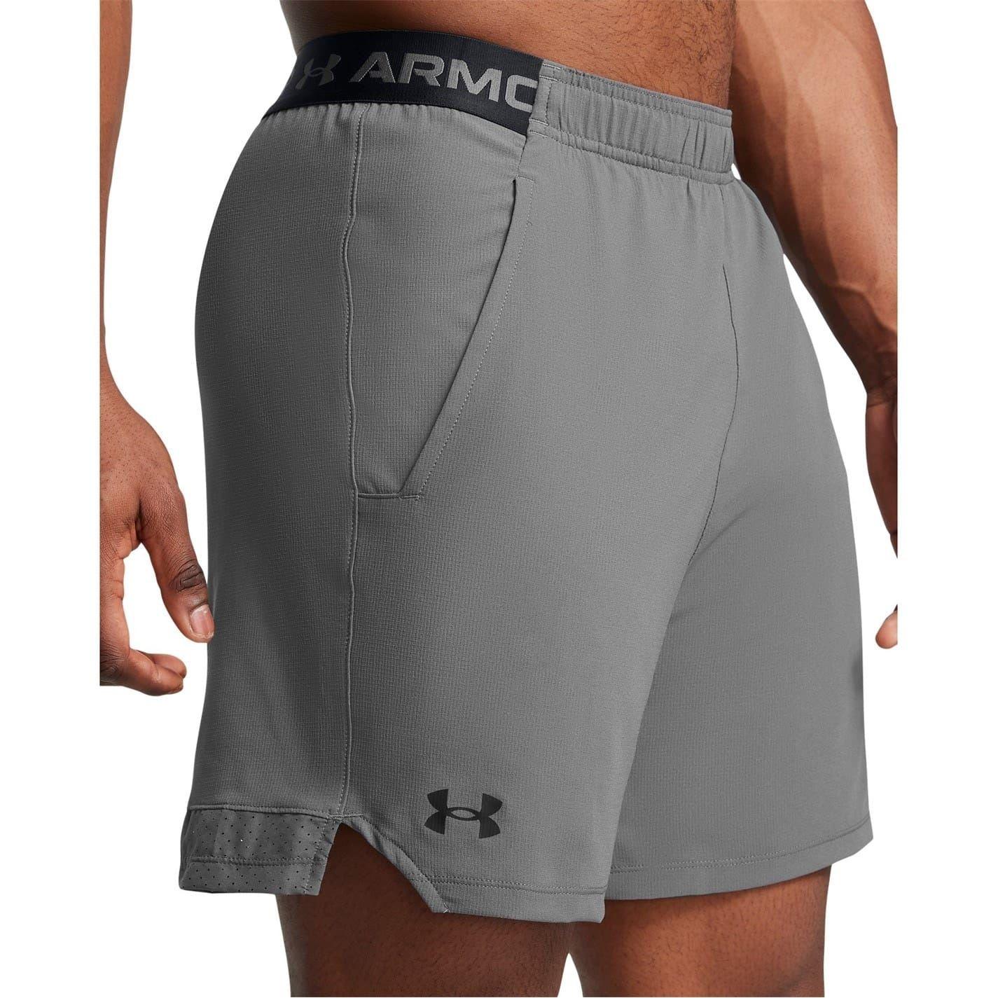 White Castlerock - Pack Shot - Under Armour Mens Vanish Shorts