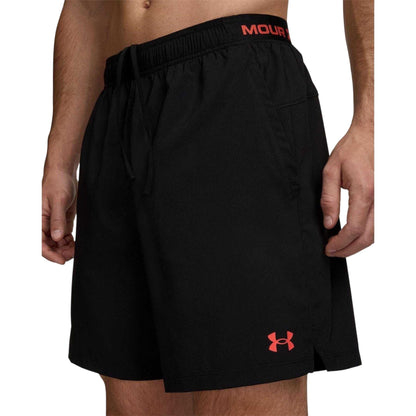 Black-Red - Front - Under Armour Mens Vanish Shorts