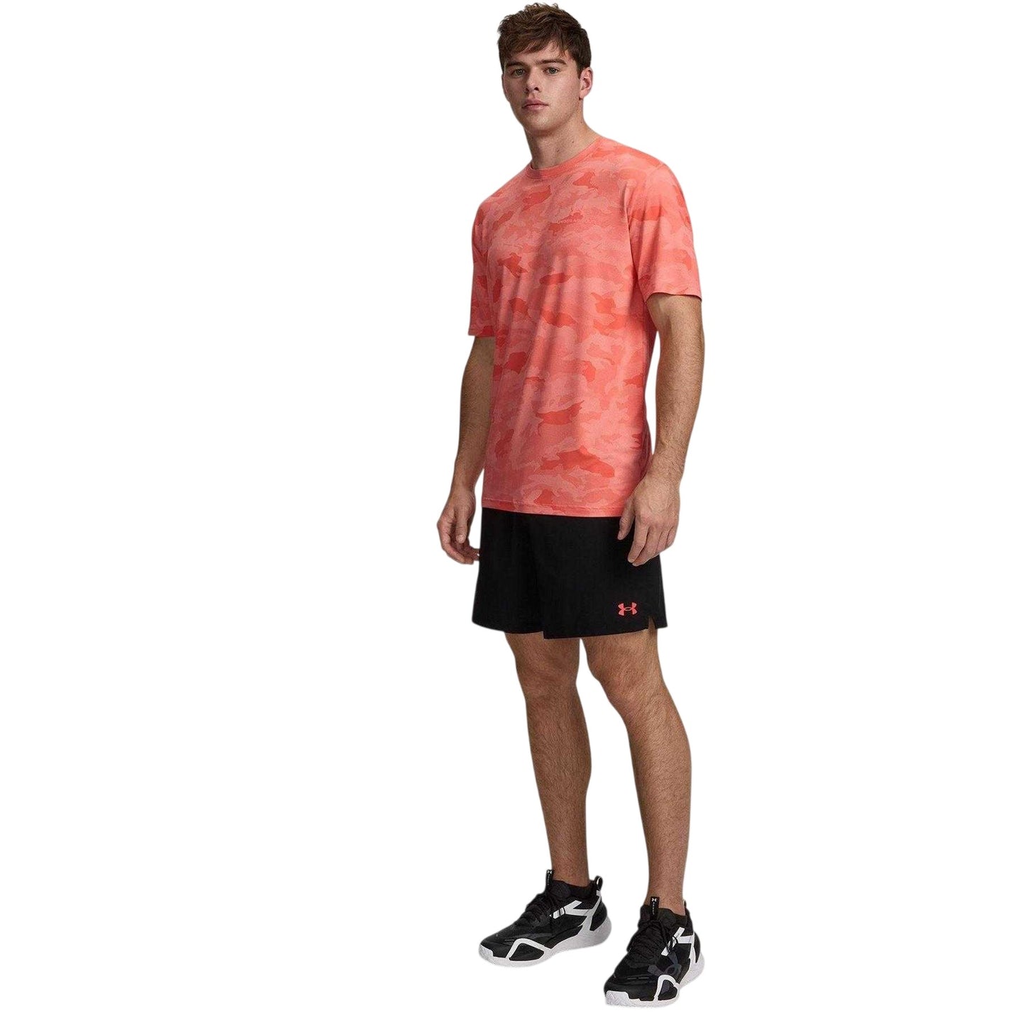 Black-Red - Side - Under Armour Mens Vanish Shorts