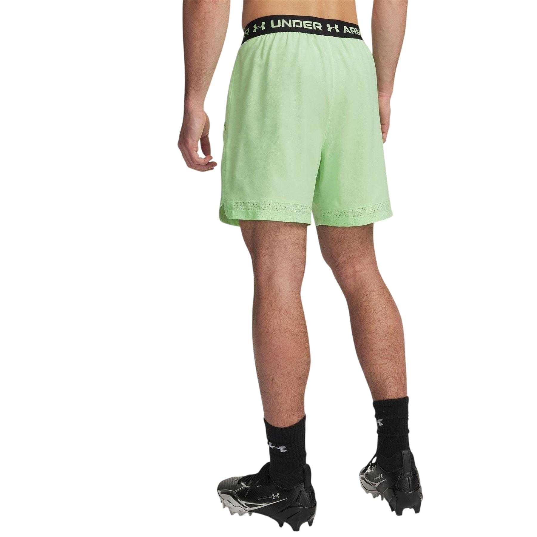 Lime-Black - Back - Under Armour Mens Vanish Shorts