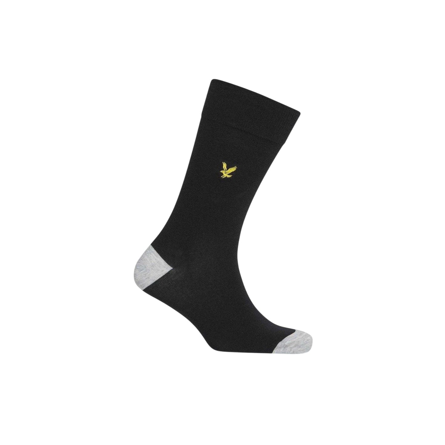 Black - Back - Lyle & Scott Mens Crew Socks (Pack of 5)