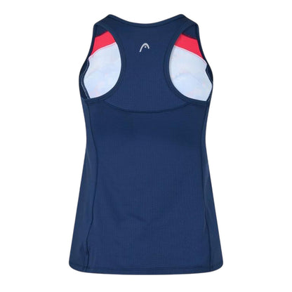 Blue-Pink - Back - Head Womens-Ladies Ava Scoop Neck Tank Top
