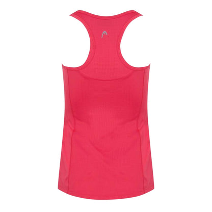 Pink - Back - Head Womens-Ladies Ava Scoop Neck Tank Top