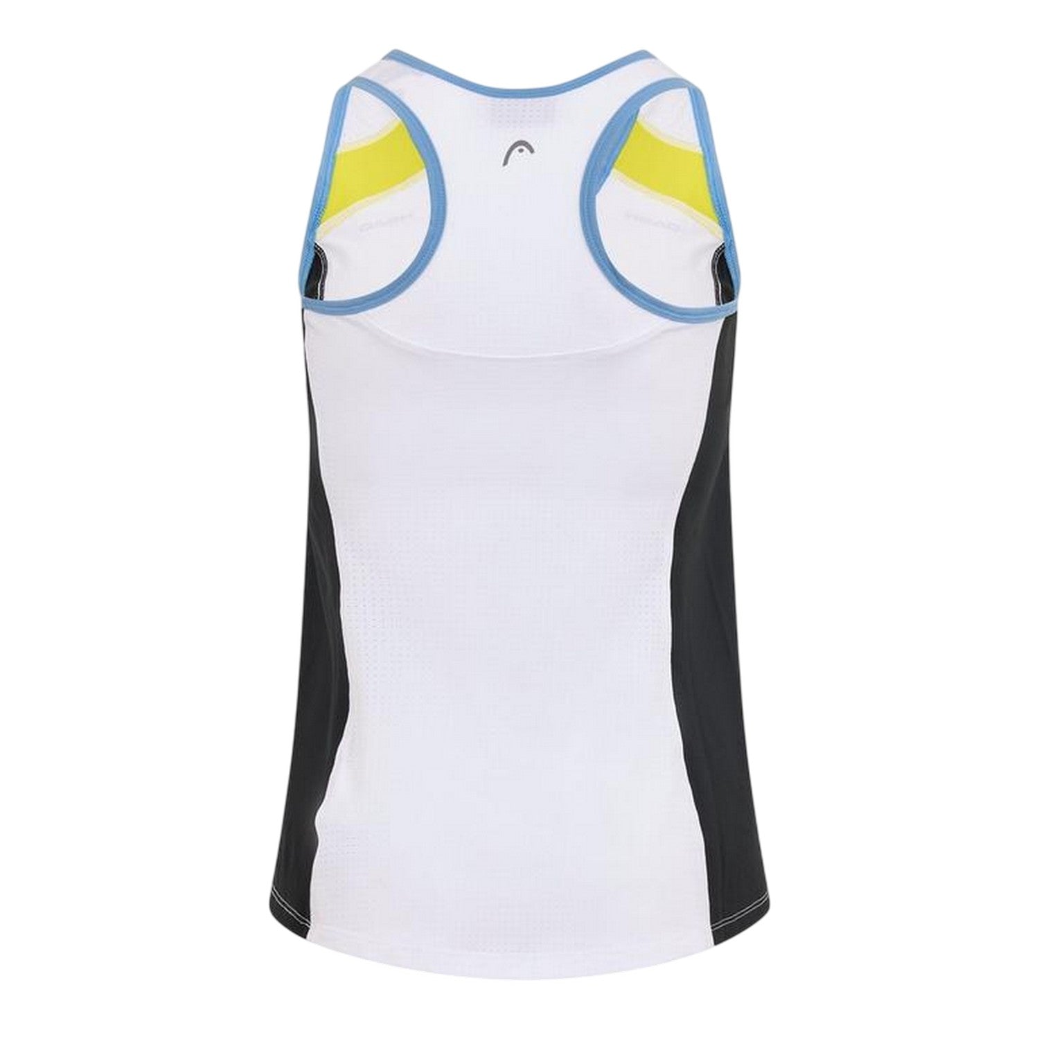 White - Back - Head Womens-Ladies Ava Scoop Neck Tank Top