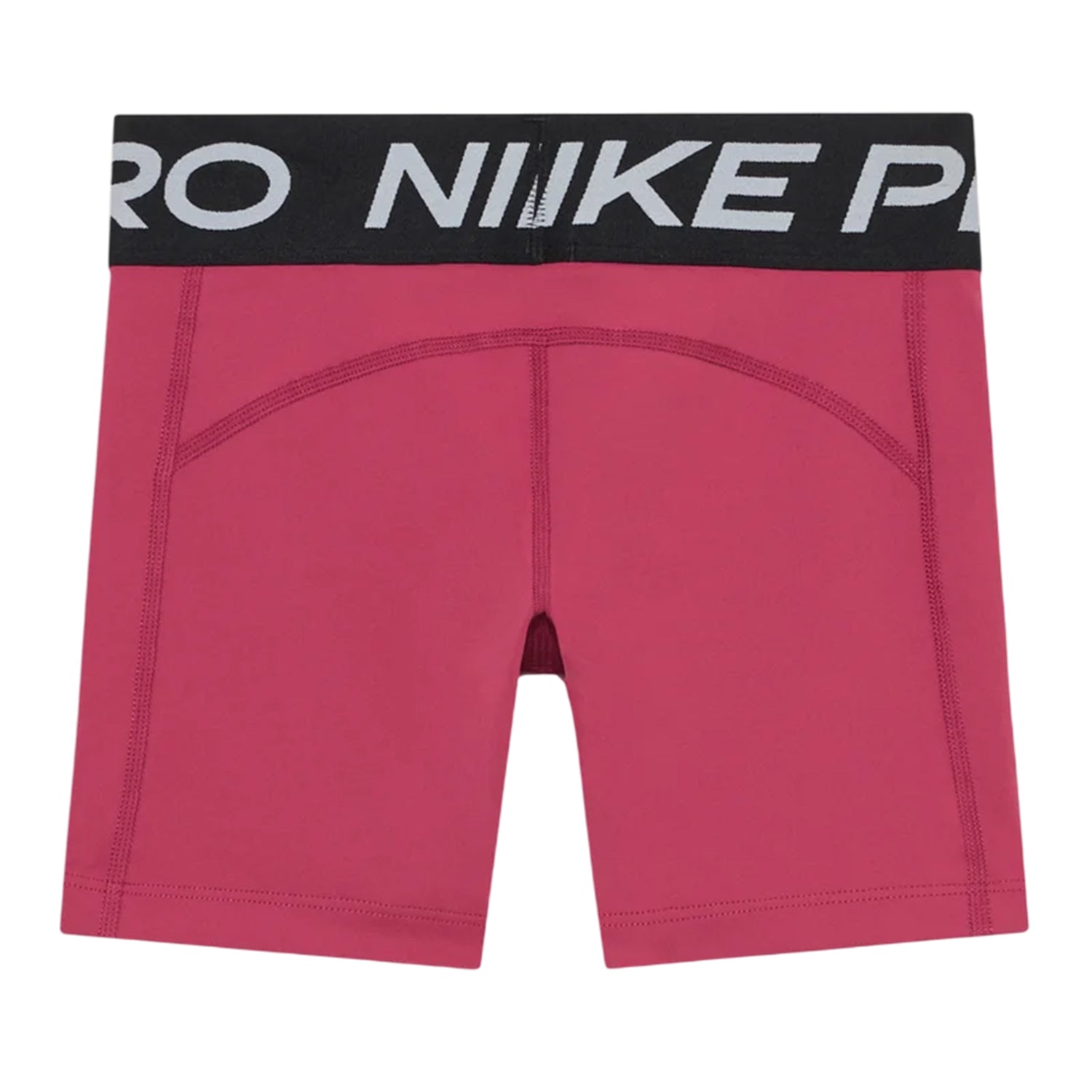 Beet Red - Back - Nike Girls Dri-FIT Compression Shorts