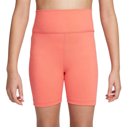 Green - Back - Nike Girls Dri-FIT Compression Shorts