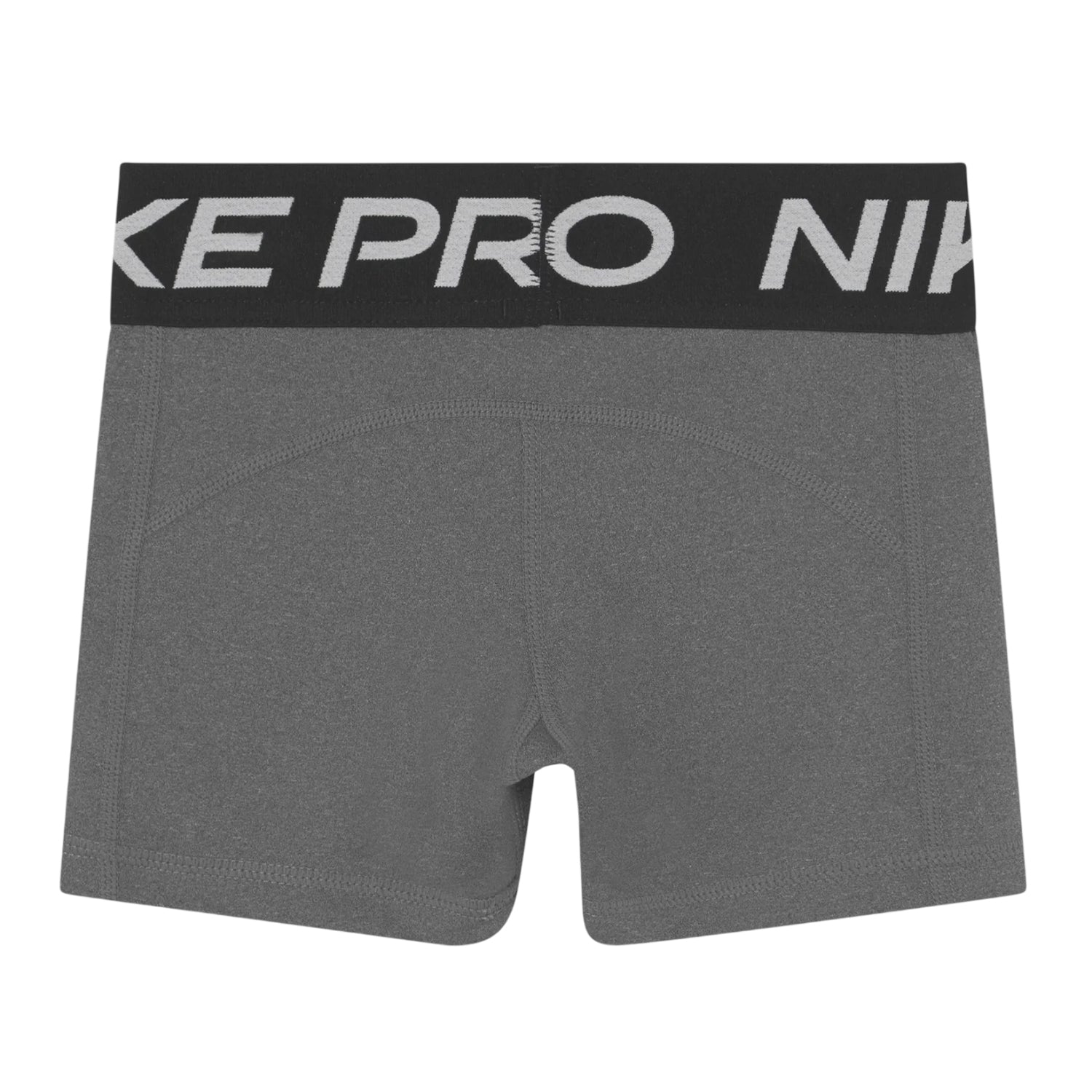 Grey Heather - Back - Nike Girls Dri-FIT Compression Shorts