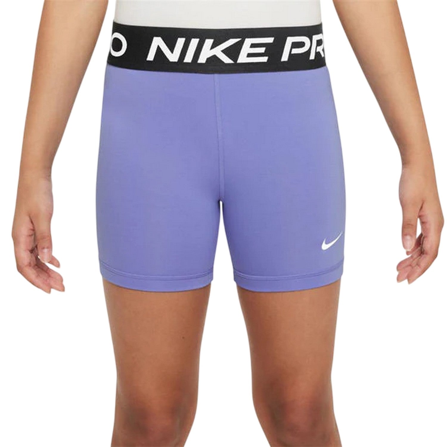 Light Thistle - Side - Nike Girls Dri-FIT Compression Shorts