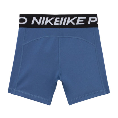 Mystic Blue - Back - Nike Girls Dri-FIT Compression Shorts