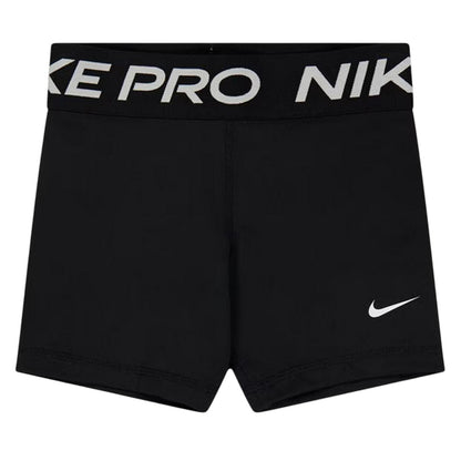 Black-White - Front - Nike Girls Dri-FIT Compression Shorts