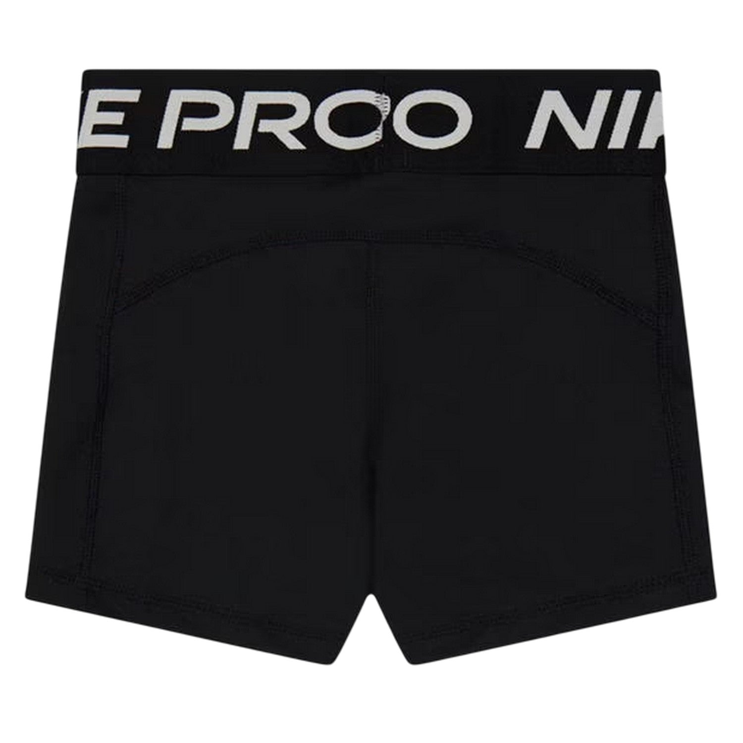 Black-White - Back - Nike Girls Dri-FIT Compression Shorts