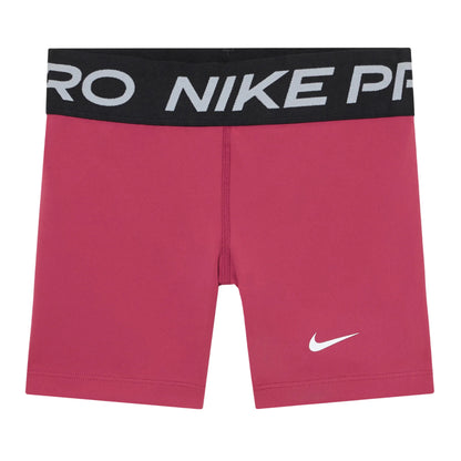 Beet Red - Front - Nike Girls Dri-FIT Compression Shorts