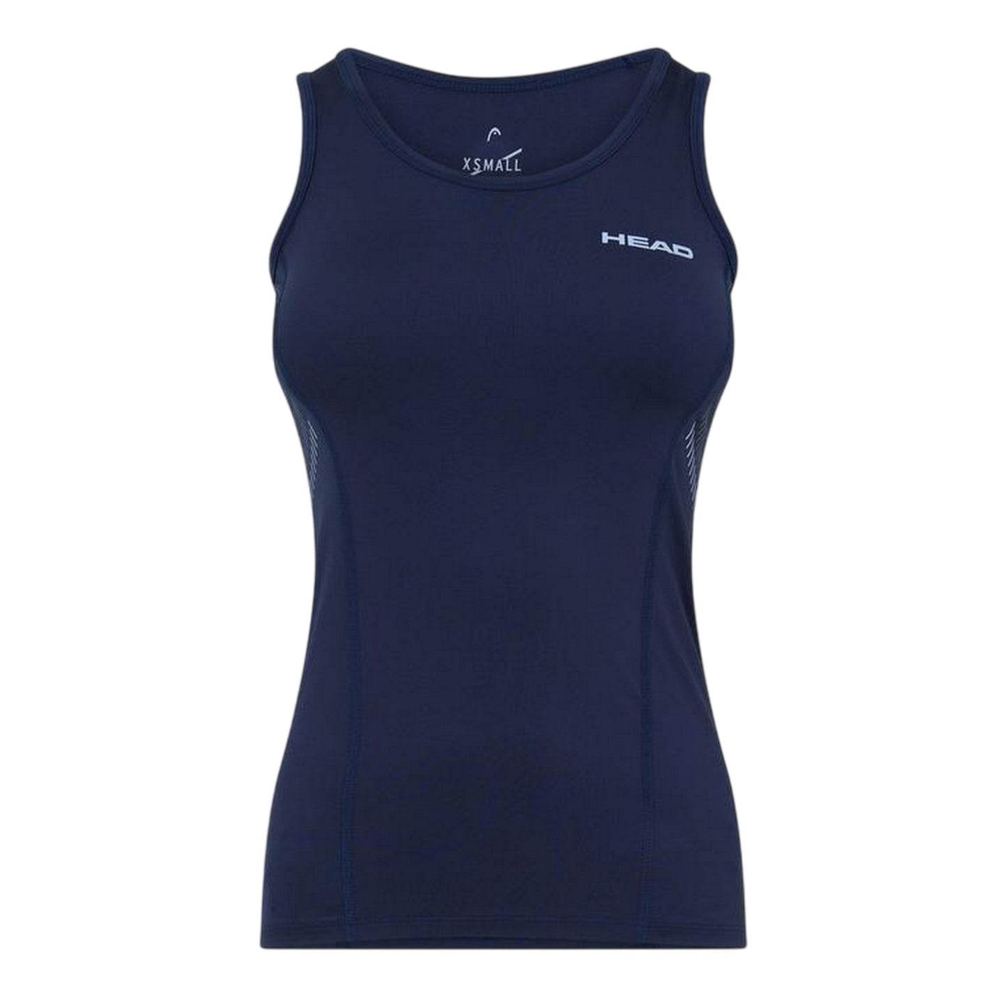 Blue - Front - Head Womens-Ladies Jersey Scoop Neck Slim Tank Top