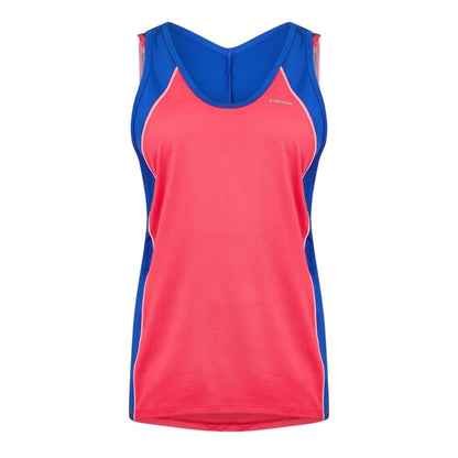 Pink - Front - Head Womens-Ladies Talia Tank Top