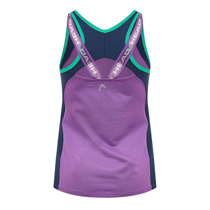 Purple - Back - Head Womens-Ladies Talia Tank Top