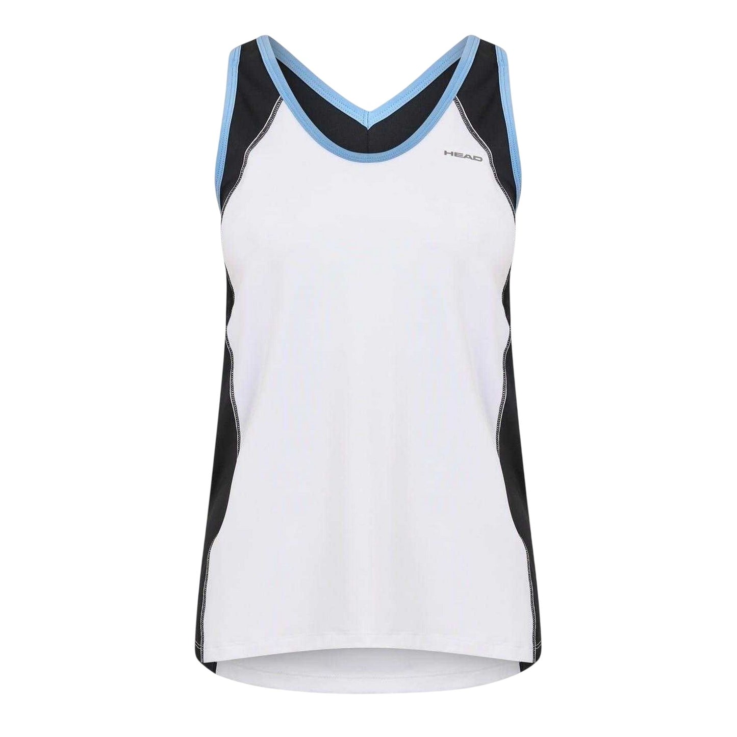 White - Front - Head Womens-Ladies Talia Tank Top
