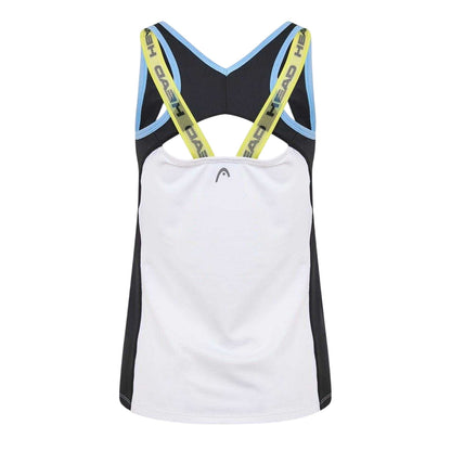 White - Back - Head Womens-Ladies Talia Tank Top