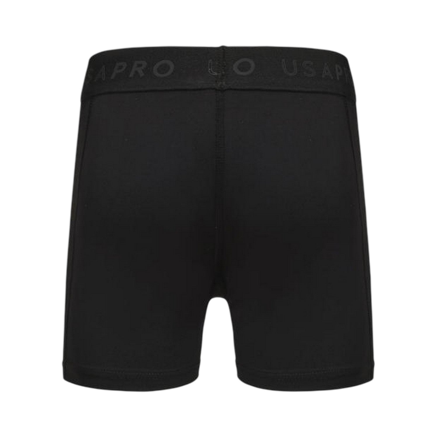 Black - Back - USA Pro Girls Training Shorts