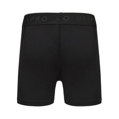 Black - Back - USA Pro Girls Training Shorts