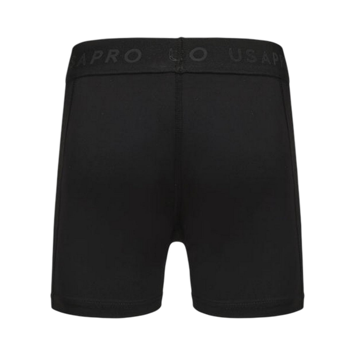 Black - Back - USA Pro Girls Training Shorts