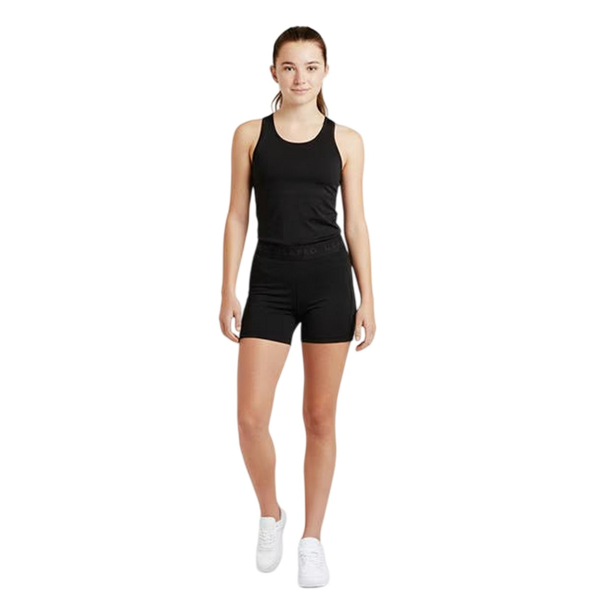 Black - Side - USA Pro Girls Training Shorts