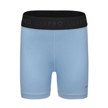 Brunnera Blue - Front - USA Pro Girls Training Shorts