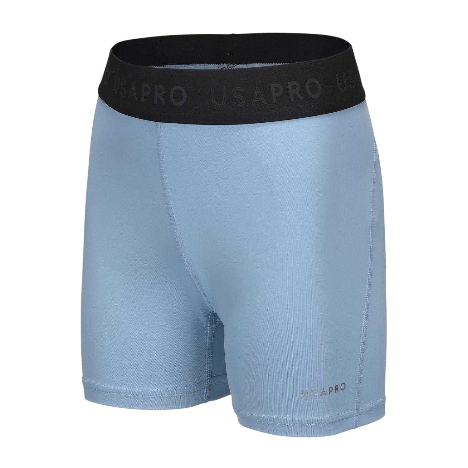 Brunnera Blue - Side - USA Pro Girls Training Shorts