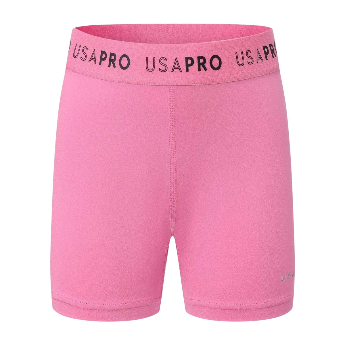 Pink - Front - USA Pro Girls Training Shorts