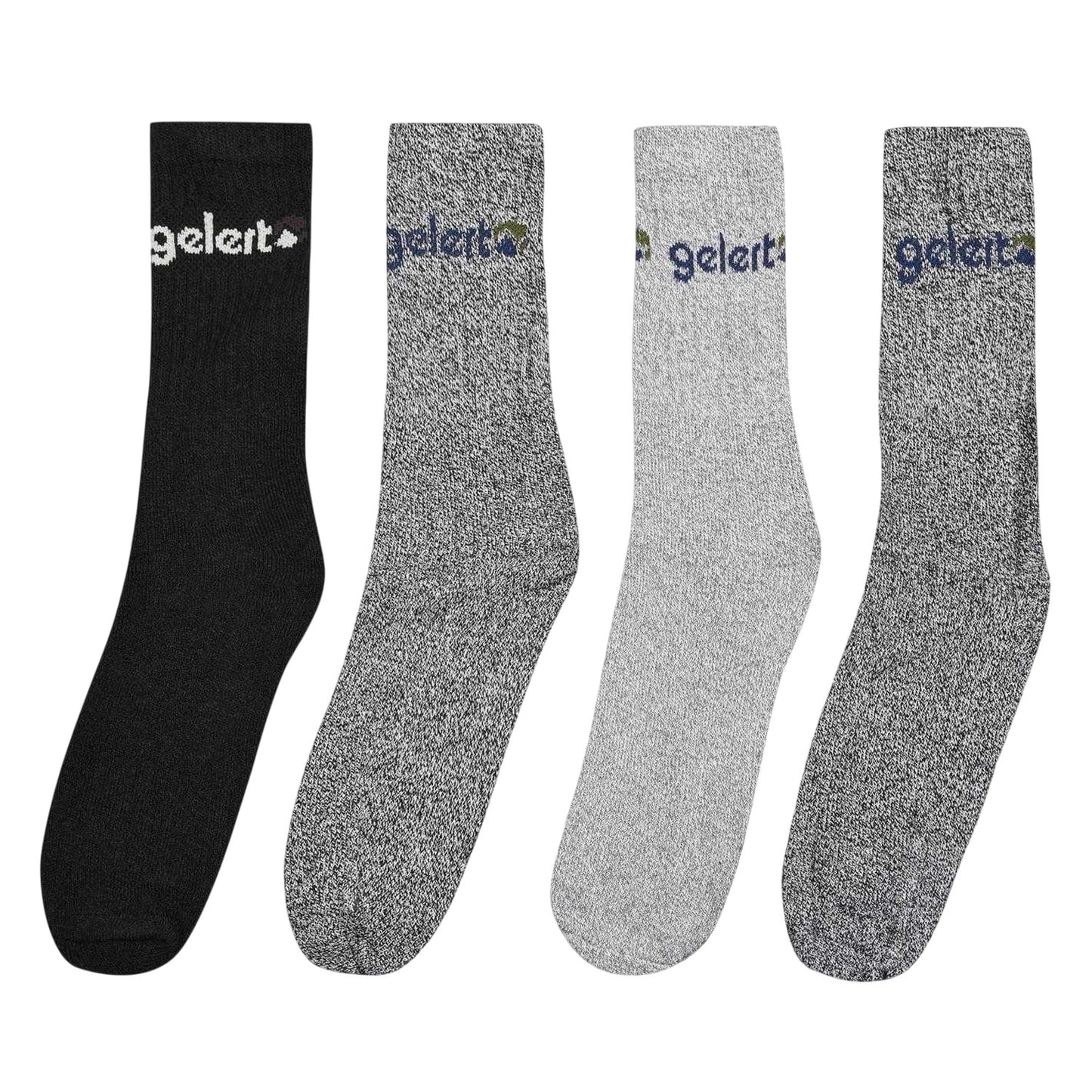 Multicoloured - Front - Gelert Mens Boot Socks (Pack of 4)
