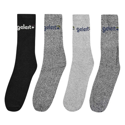 Multicoloured - Front - Gelert Mens Boot Socks (Pack of 4)