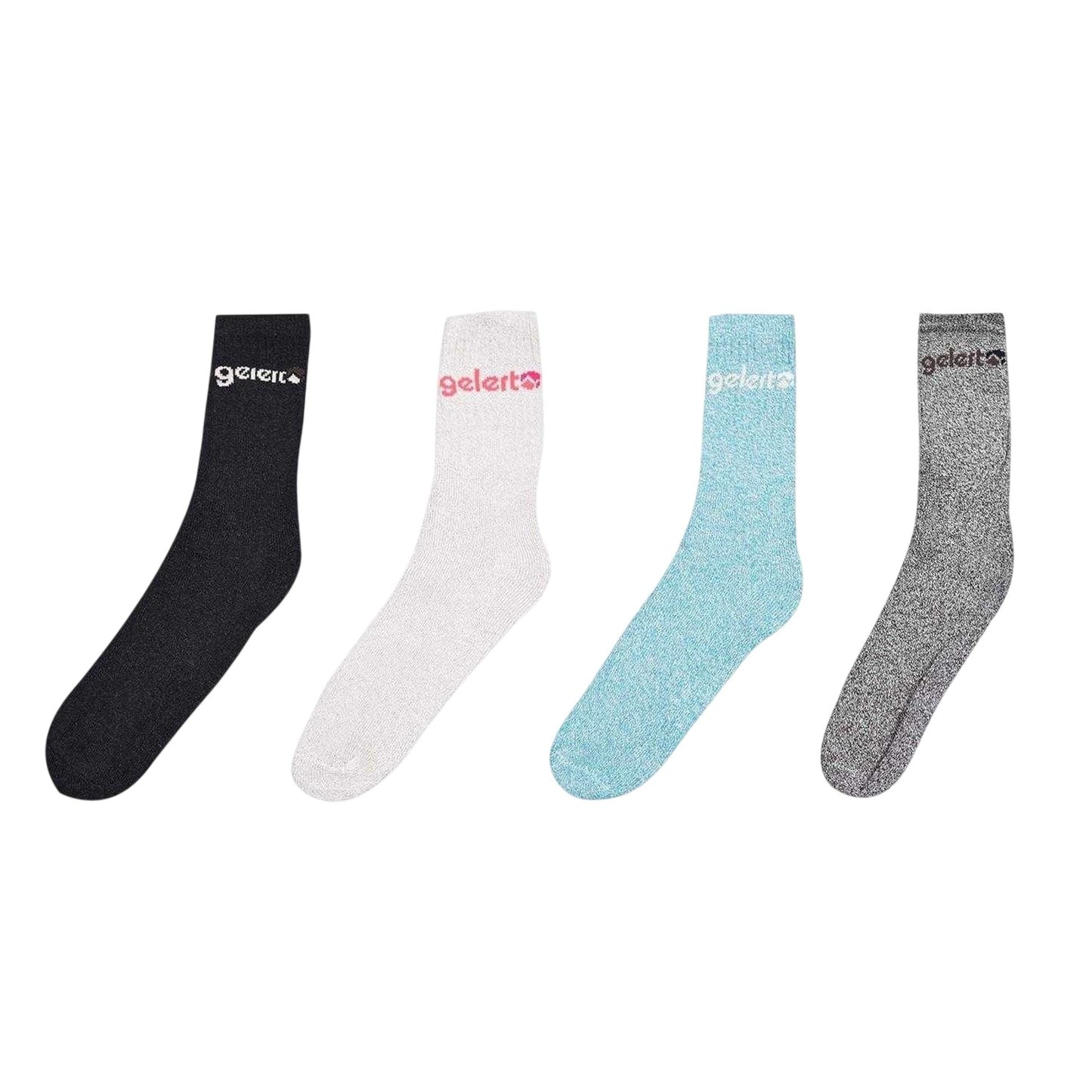 Brown-Grey-Black - Front - Gelert Mens Boot Socks (Pack of 4)